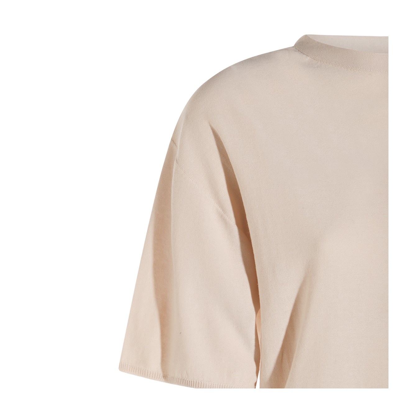 Antonelli Round Neck Short Sleeve T-shirt In Neutral