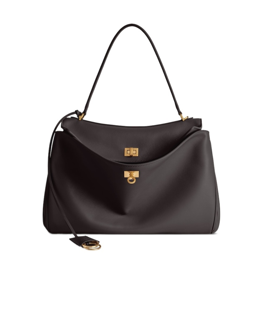 Shop Balenciaga Women's Rodeo Medium Handbag In Espresso