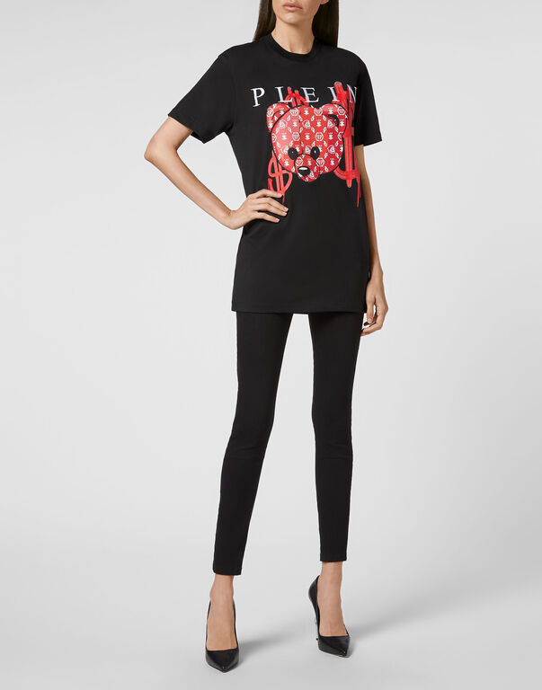 Philipp Plein Logo Details T-shirt In Black