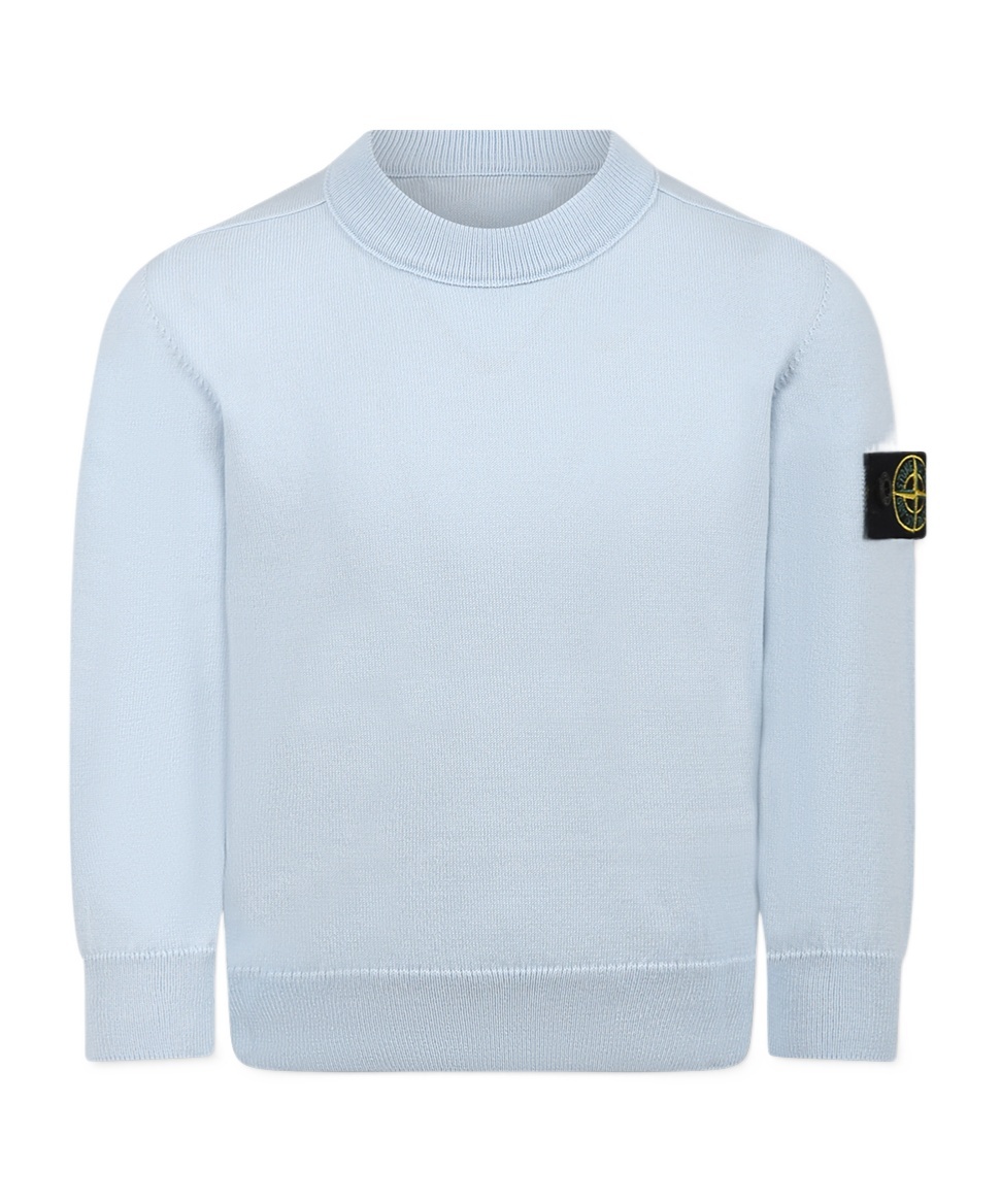 Stone Island Round-neck Sweater In Blue