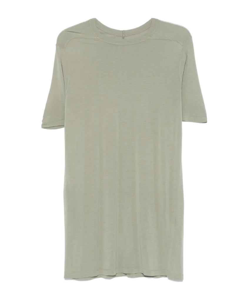 Rick Owens Round Neck Short Sleeve T-shirt In Gray