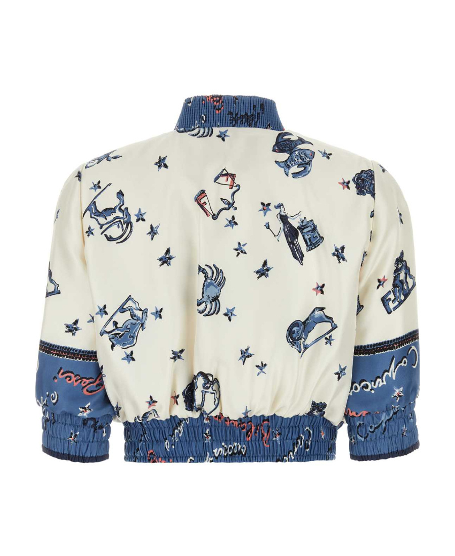 Fendi Graphic Printed Bomber Jacket In Multi