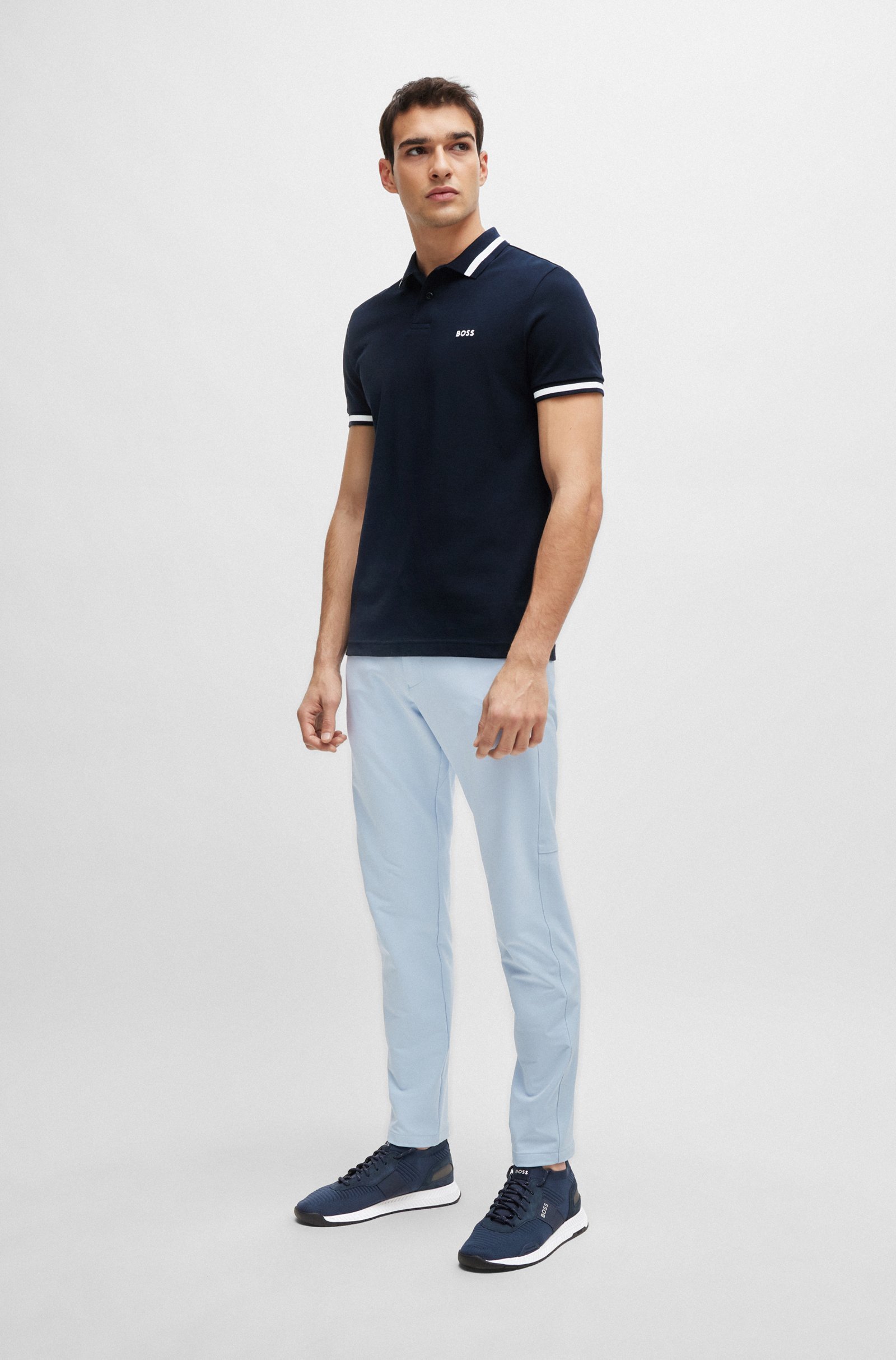 HUGO BOSS KNITTED-UPPER SNEAKERS