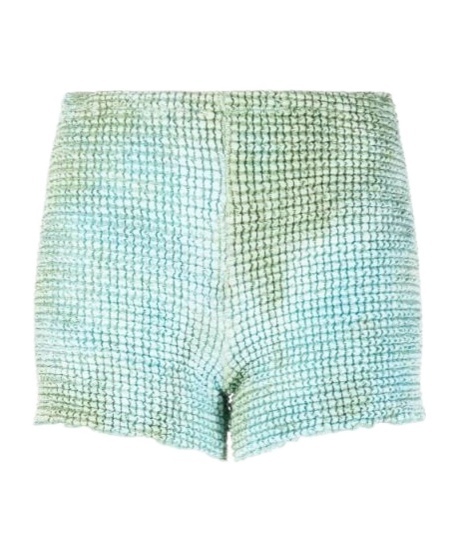 Off-white Smock Tie-dye Shorts In Blue