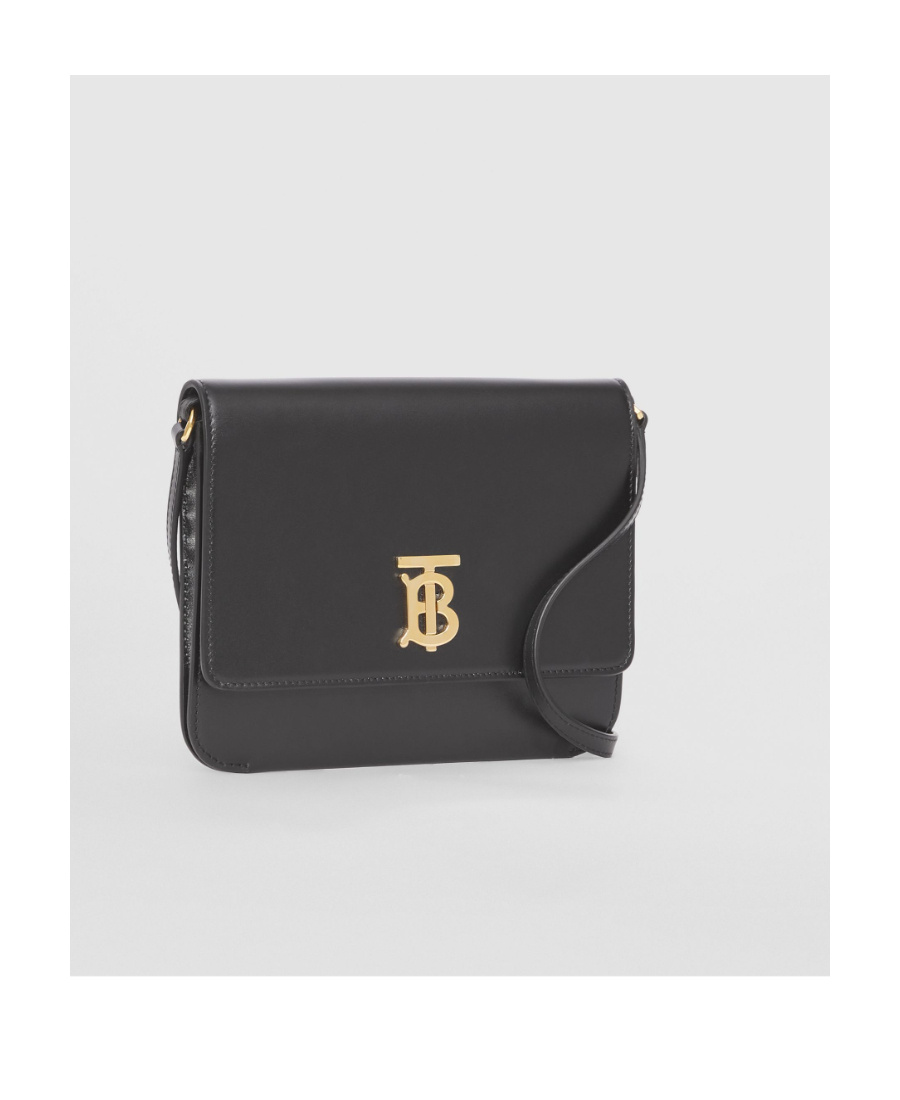 Burberry Mini Tb Clutch Bag In Black