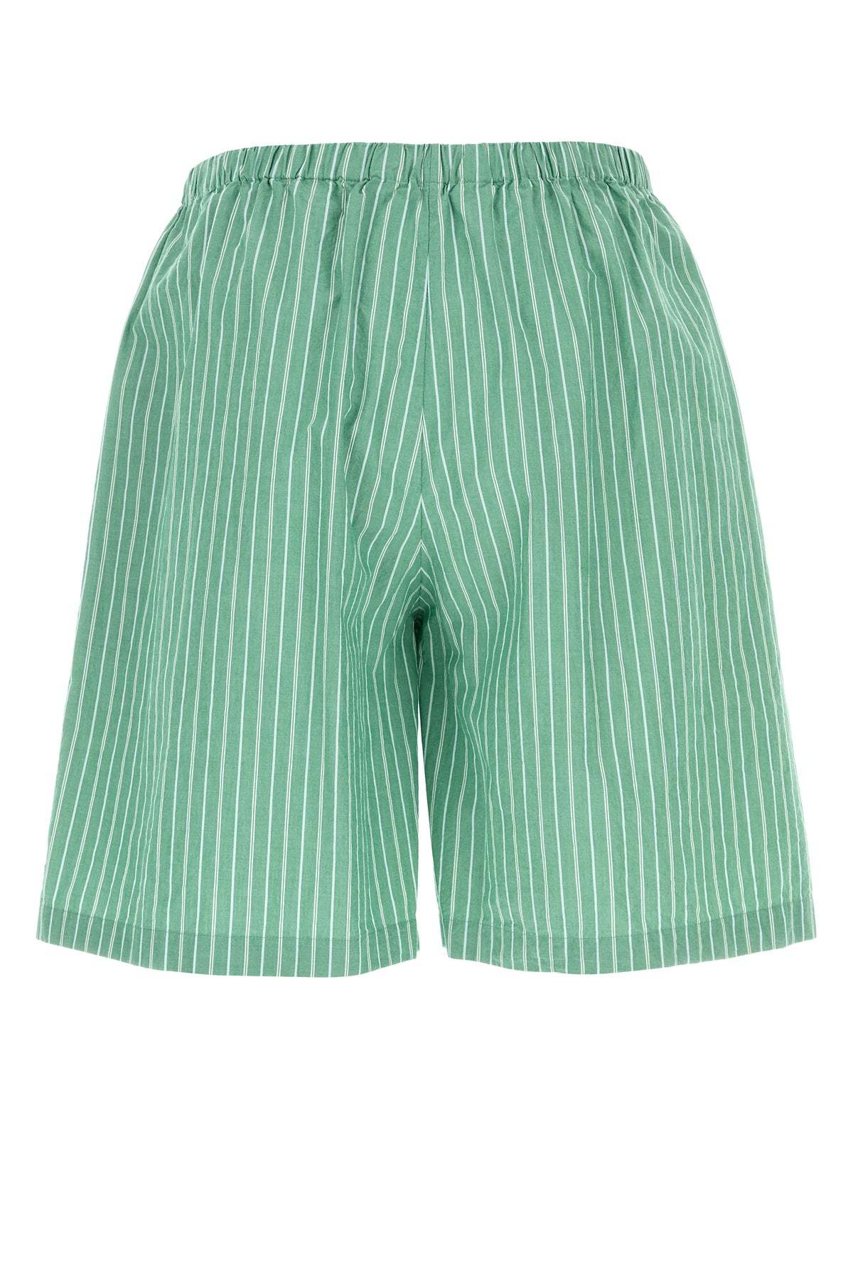 The Row Bermuda Zindel In Cotone Ricamato Uomo In Green