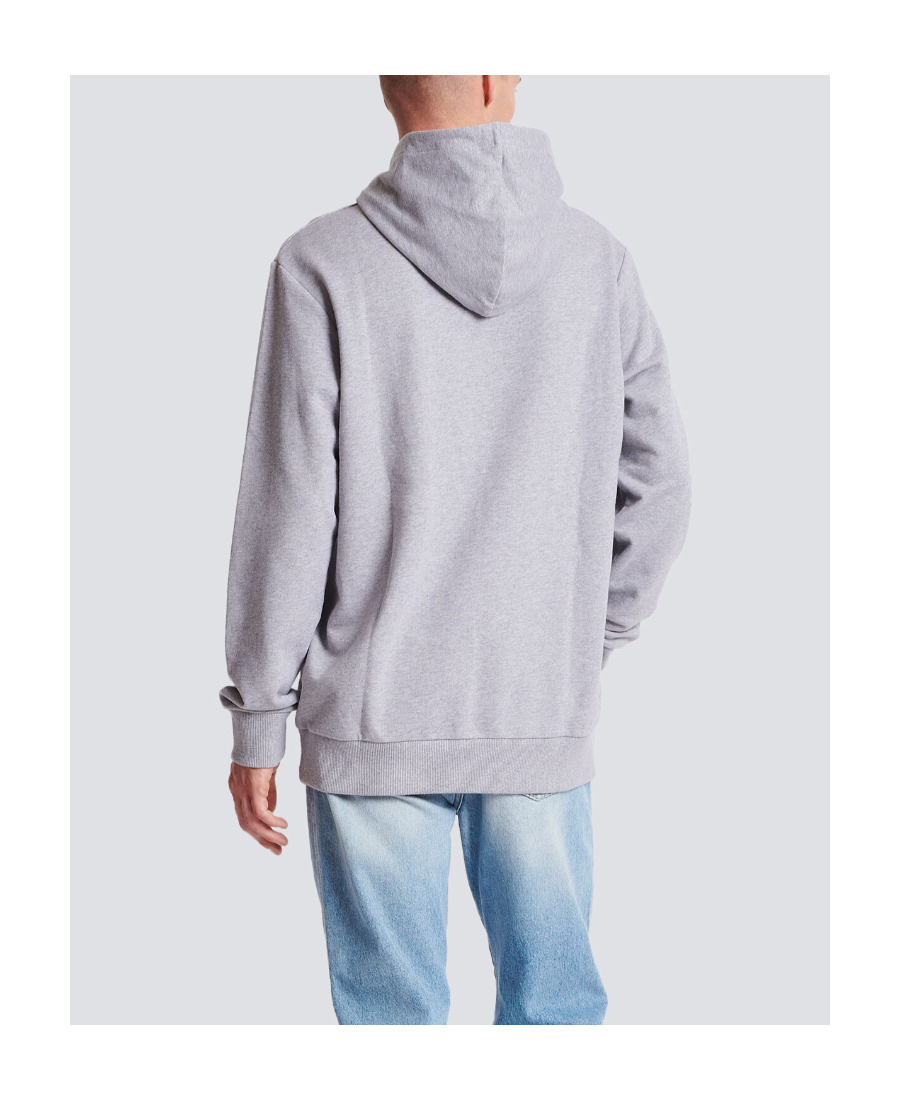 BALMAIN HOODIE IN ECO-RESPONSIBLE COTTON WITH REFLECTIVE BALMAIN LOGO