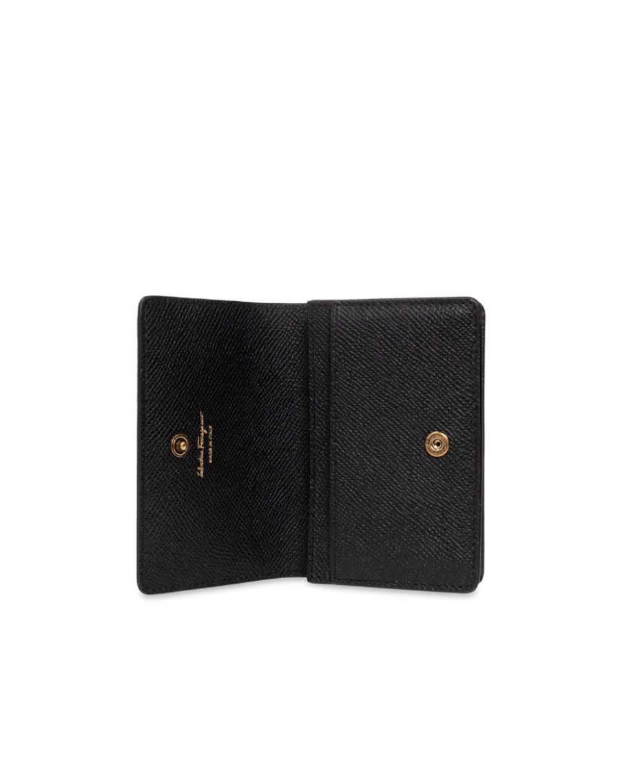 Ferragamo Logo Wallet In Black