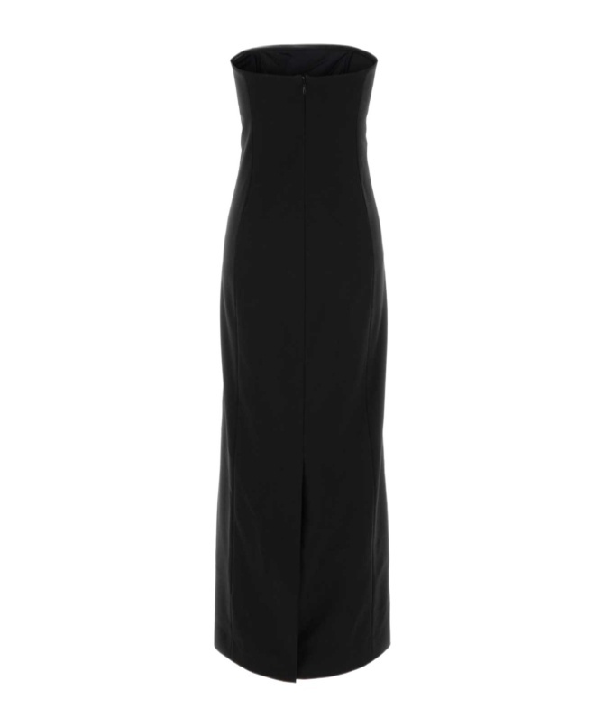 Loulou De Saison Shilo Bustier Midi Dress In Black