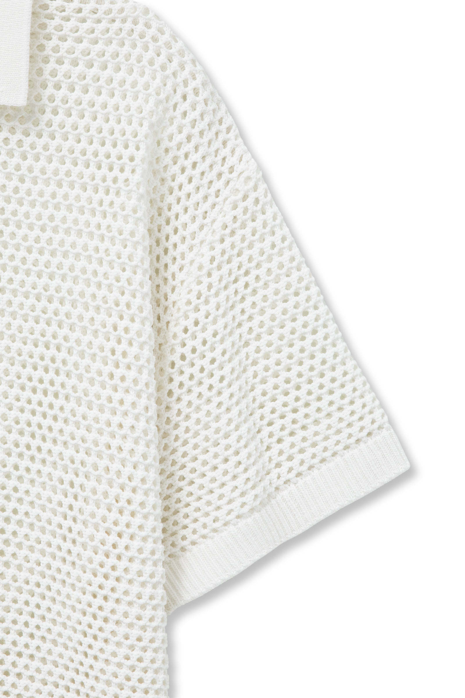 Wooyoungmi Mesh Short-sleeved Sweater In White