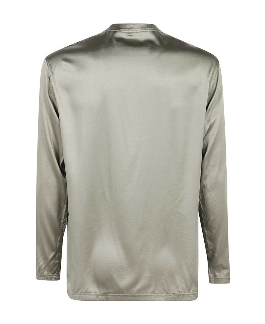 Tom Ford Long-sleeved Shirt Pajamas In Gray