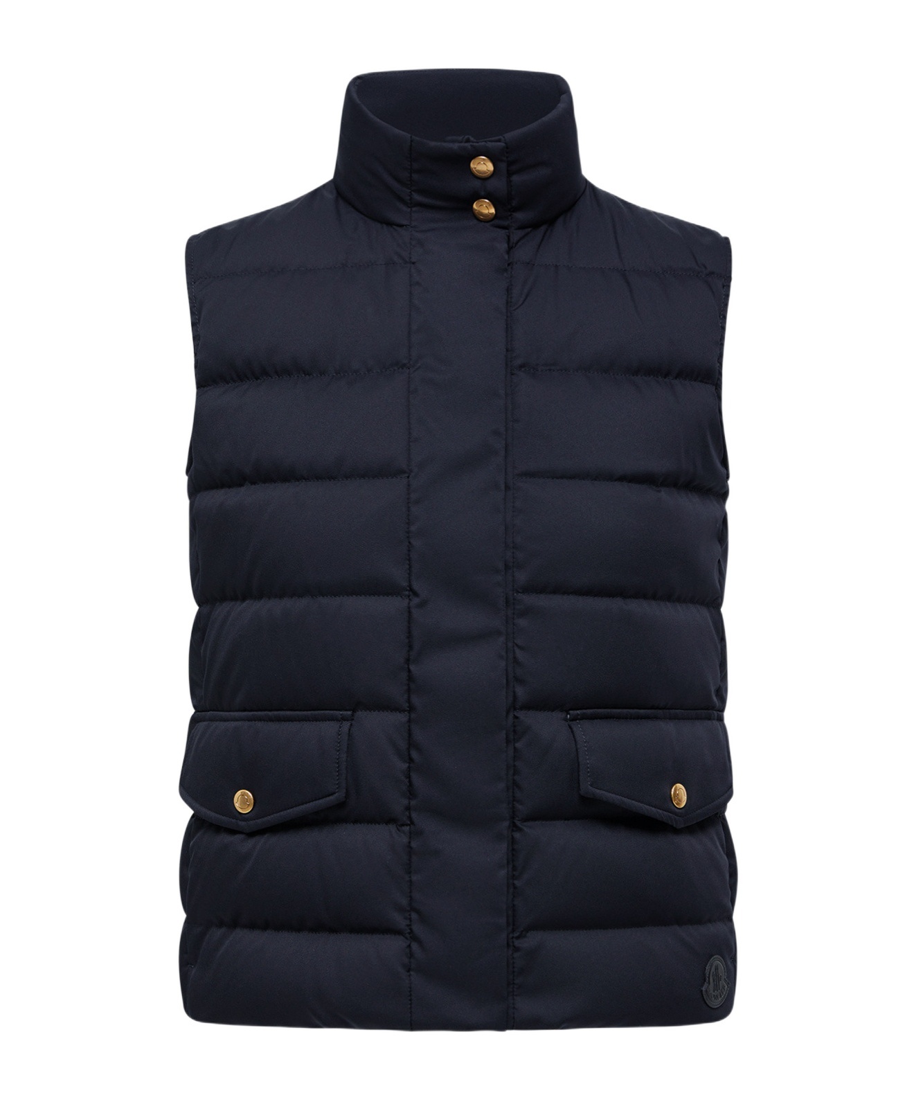 Moncler Logo-patch Gilet In Blue