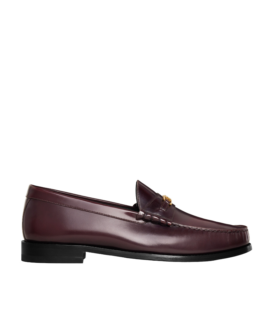 Celine Luco Triomphe Flat-soled Love Shoes In Red