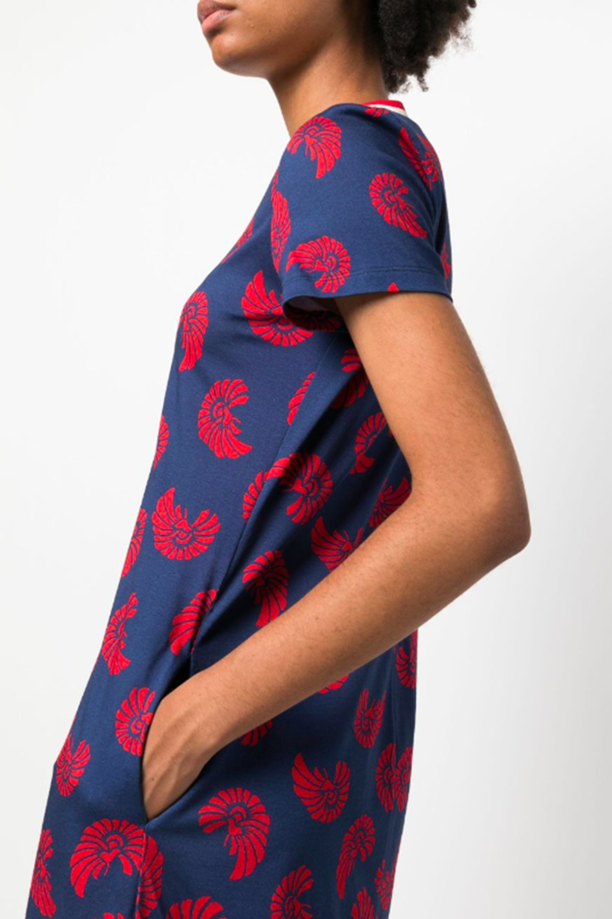 Shop La Doublej Sporty Swing Floral-print Midi Dress