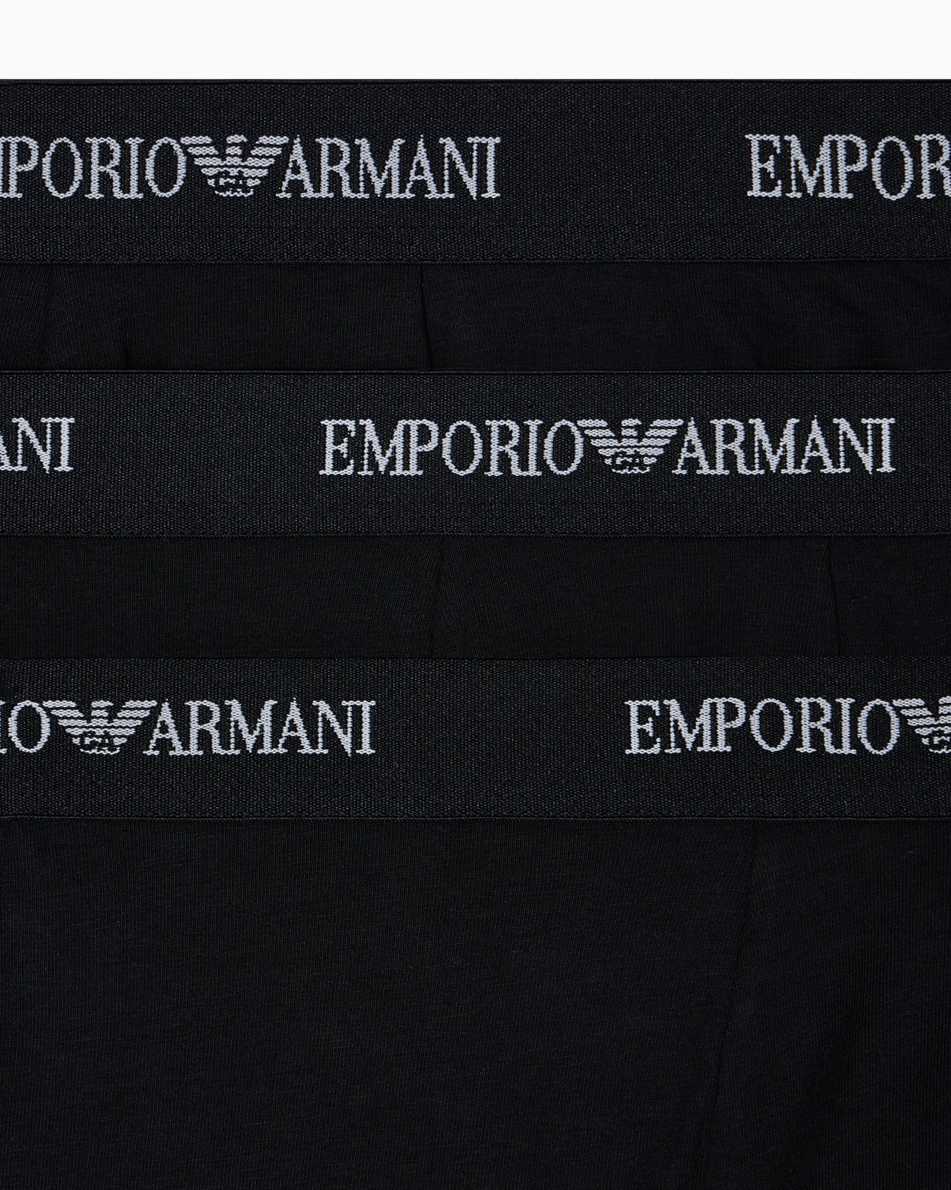 Emporio Armani Three-piece Boxer Briefs In Black