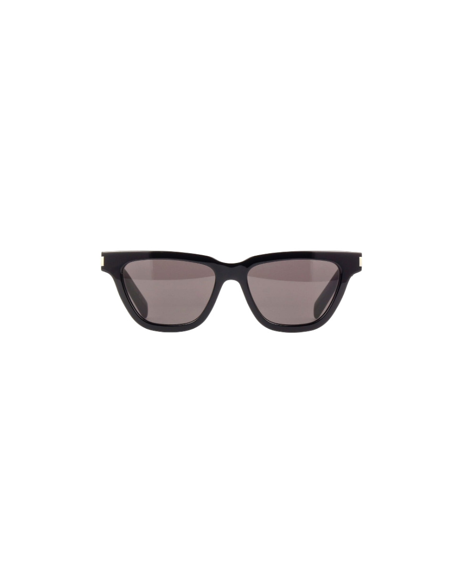 Saint Laurent Logo Sunglasses In Gray