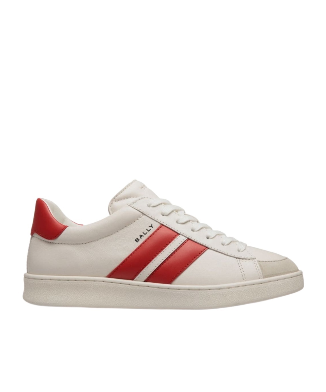 Shop Bally Tyger Leather Sneakers In Nude