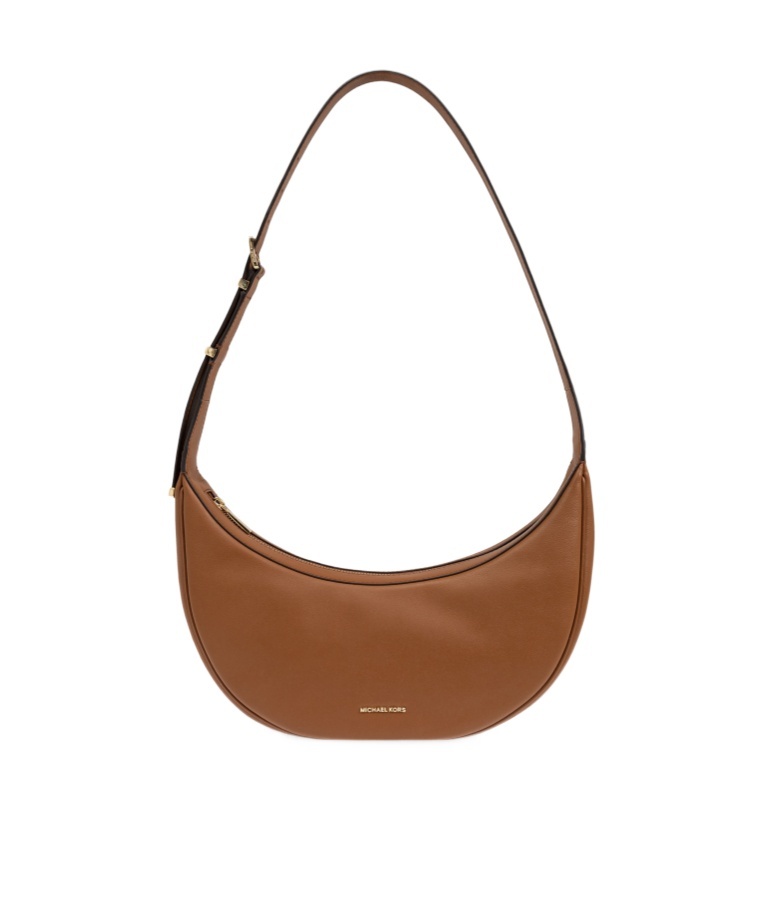 Michael Michael Kors Avra Medium Logo Shoulder Bag In Brown