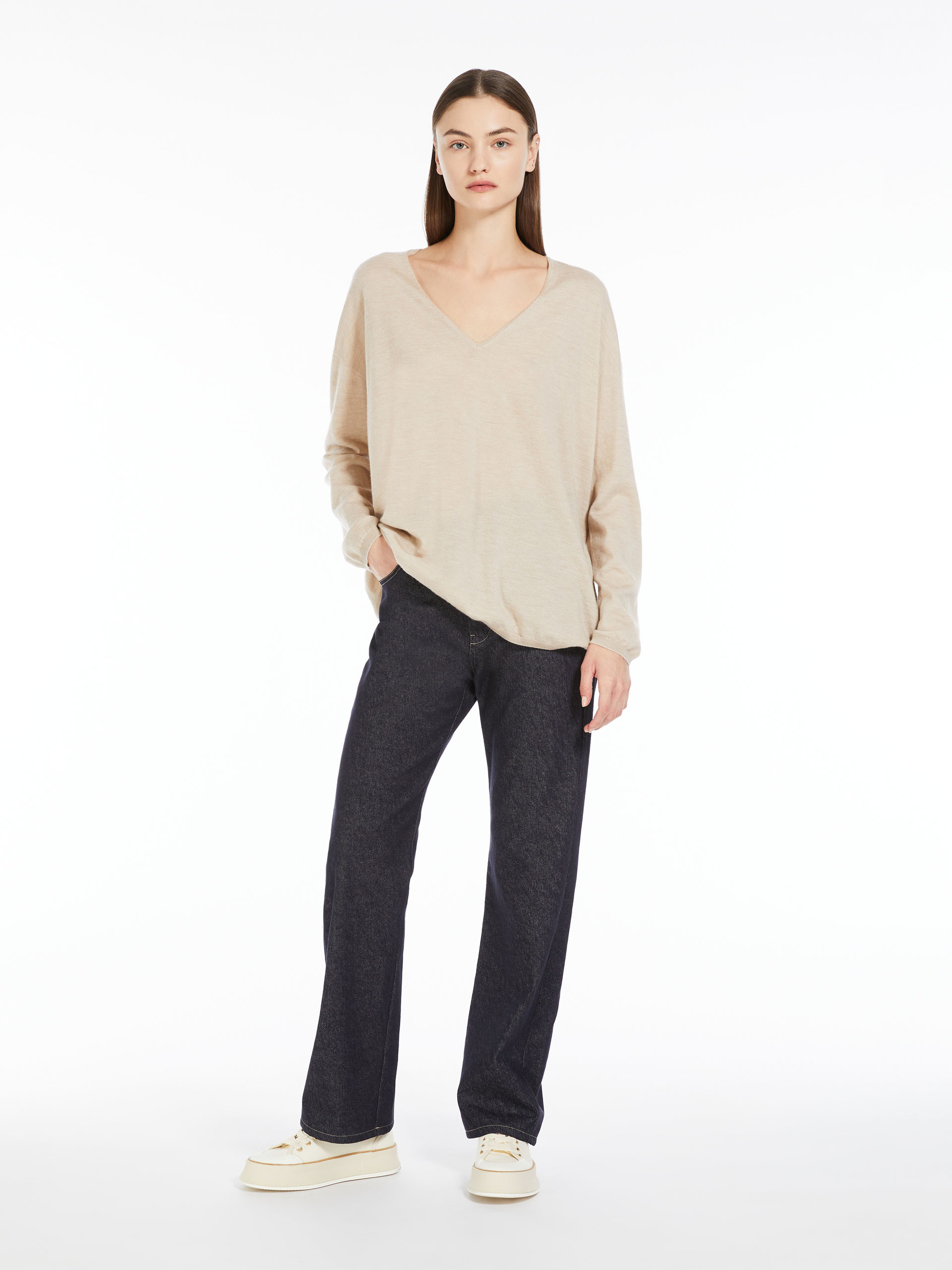 Max Mara Women's Freccia Jumper Sweater In Nude
