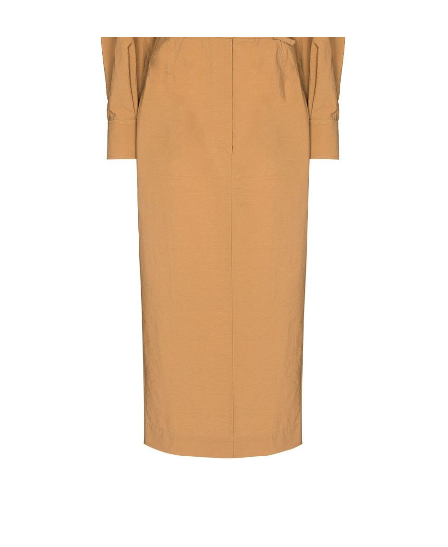 Jacquemus Uzco Puff-sleeve Dress In Nude