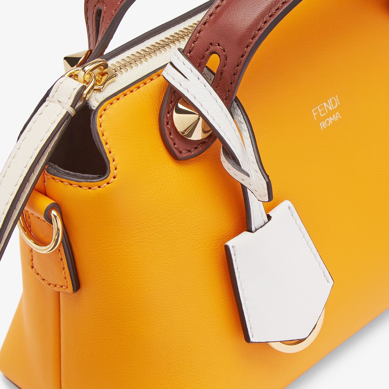 Fendi Mini By The Way Tote Bag In Yellow