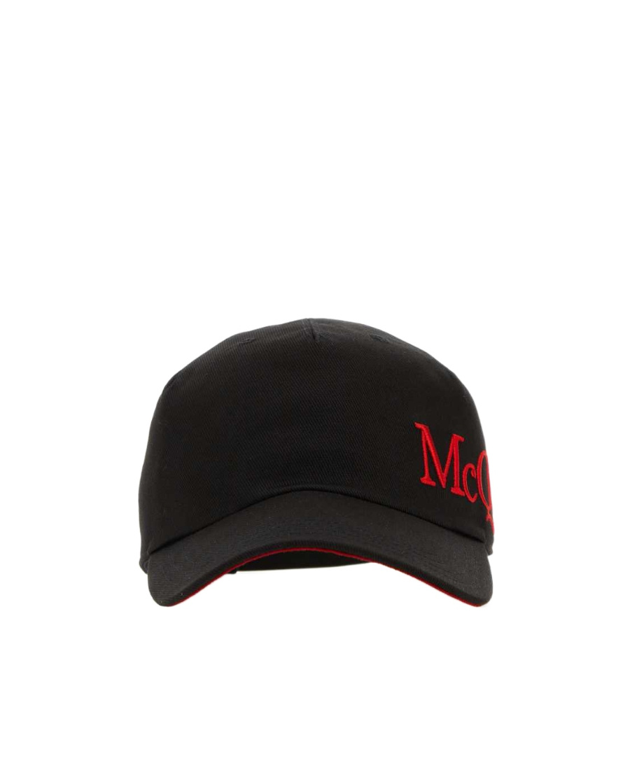 Alexander Mcqueen Logo Embroidered Baseball Cap In Black