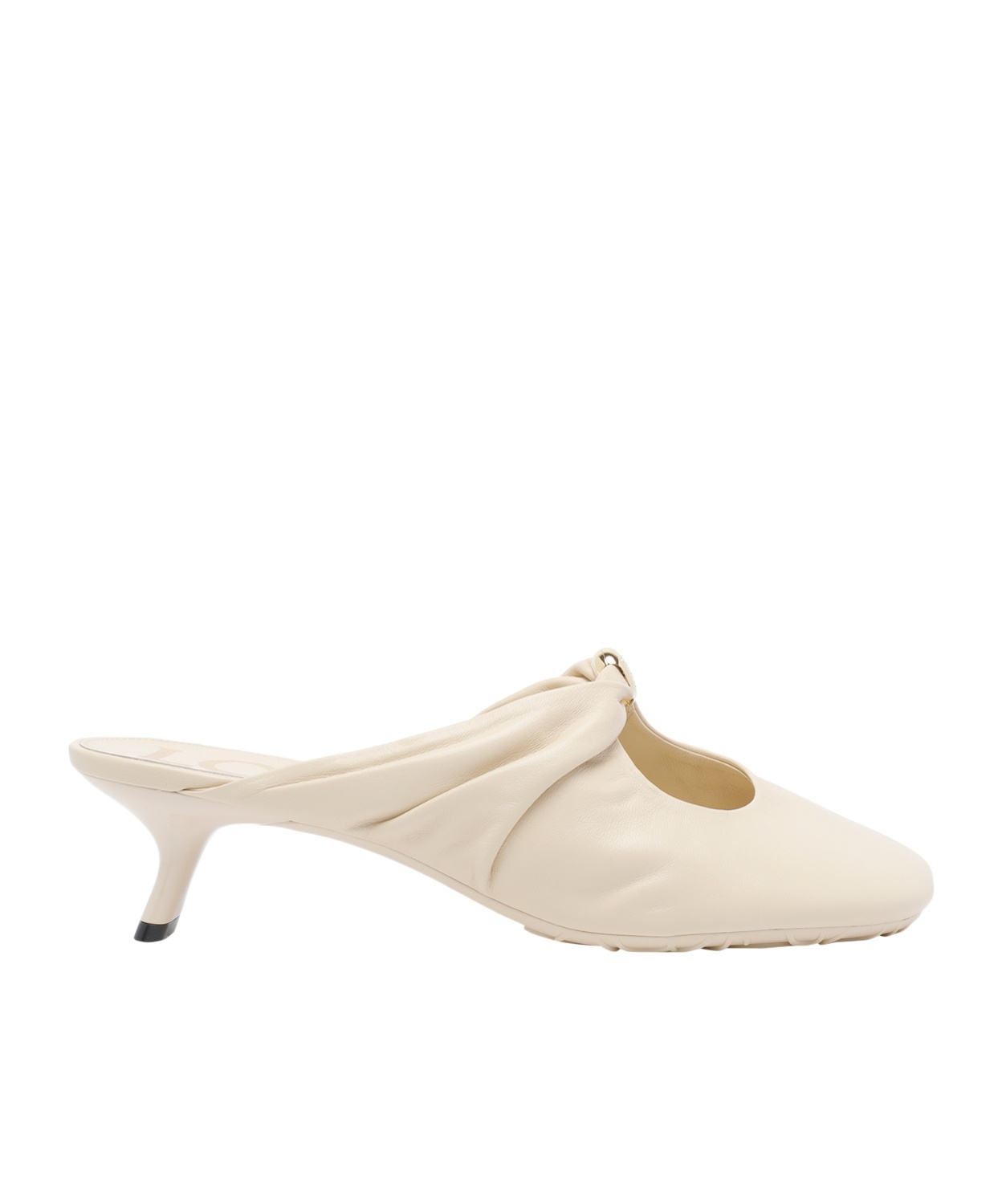 Loewe Logo High-heeled Sandals In White