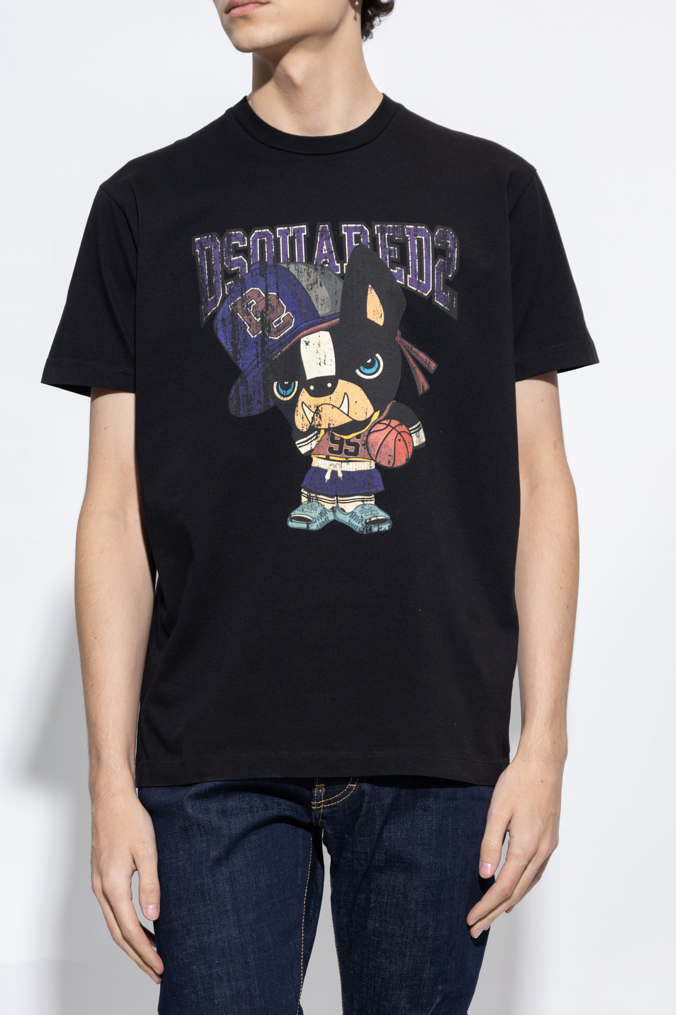 DSQUARED2 DSQUARED2 GRAPHIC PRINTED CREWNECK T-SHIRT