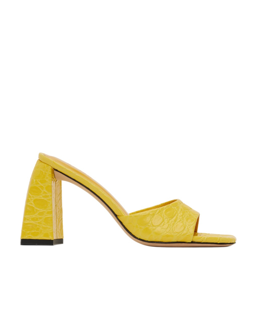 By Far Michele Flat-soled Sandals In Yellow