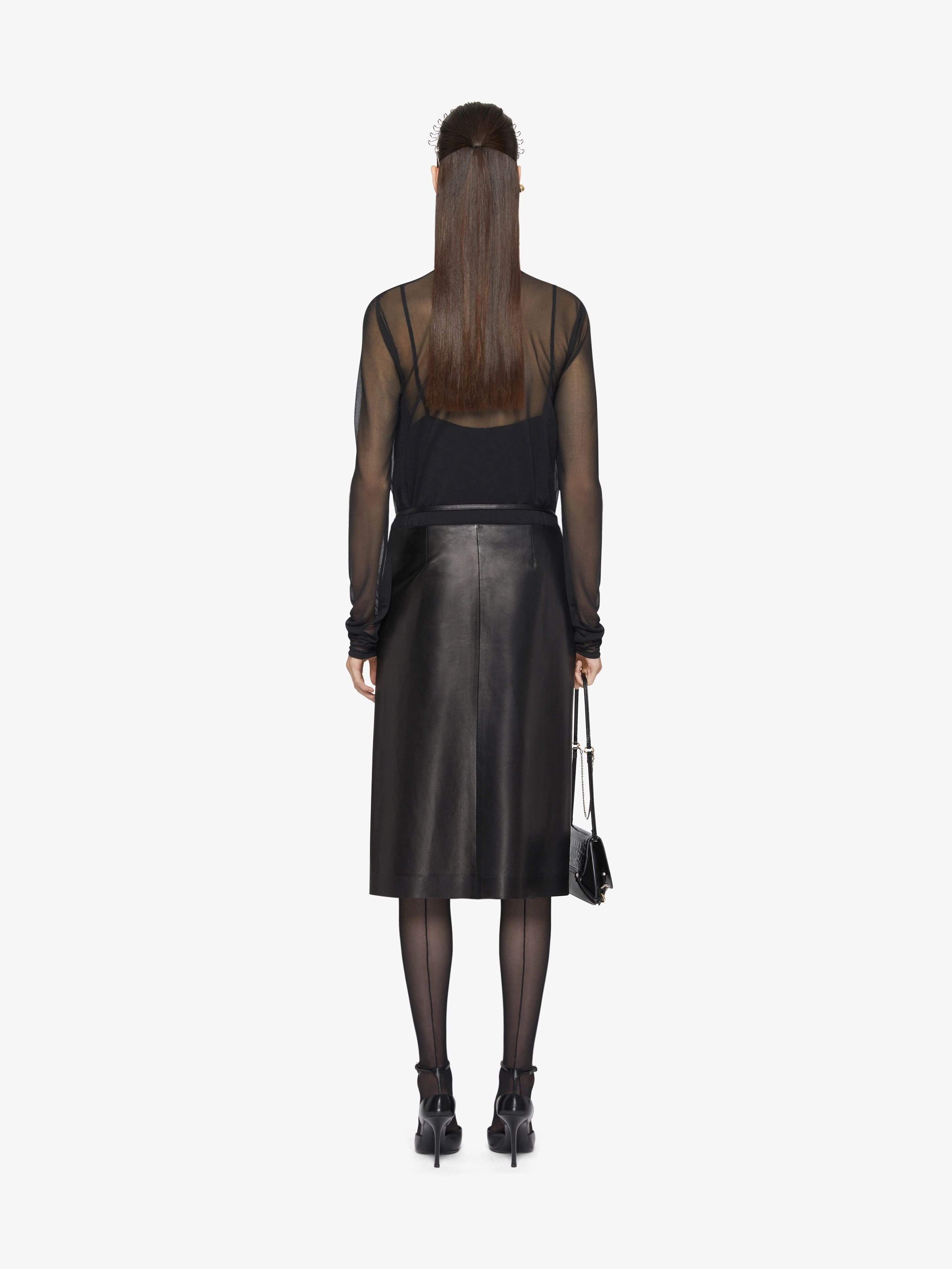 Givenchy Draped Blouse In Jersey In Black