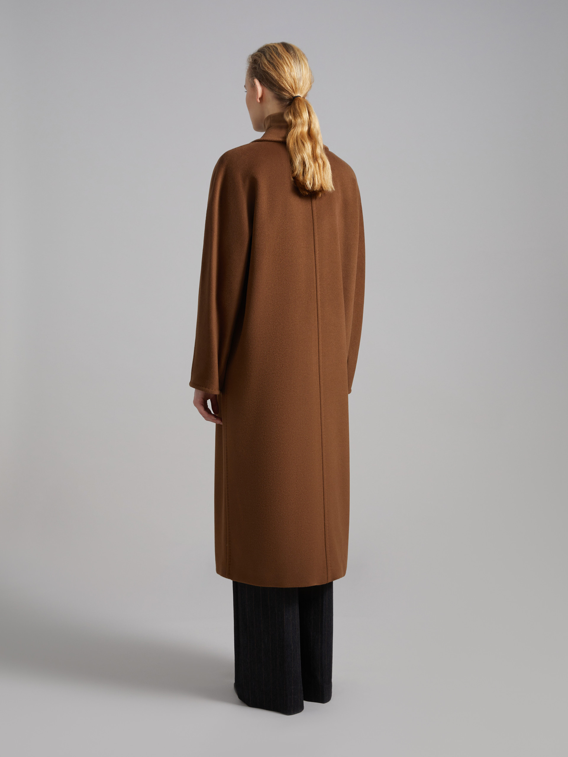 Max Mara 101801 Double-breasted Wool Coat In Green