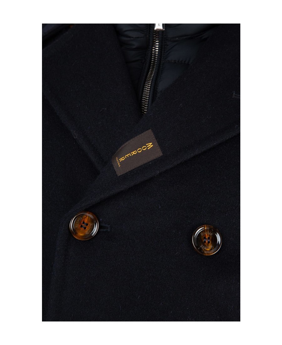 Moorer Bolgile Double-breasted Coat In Black