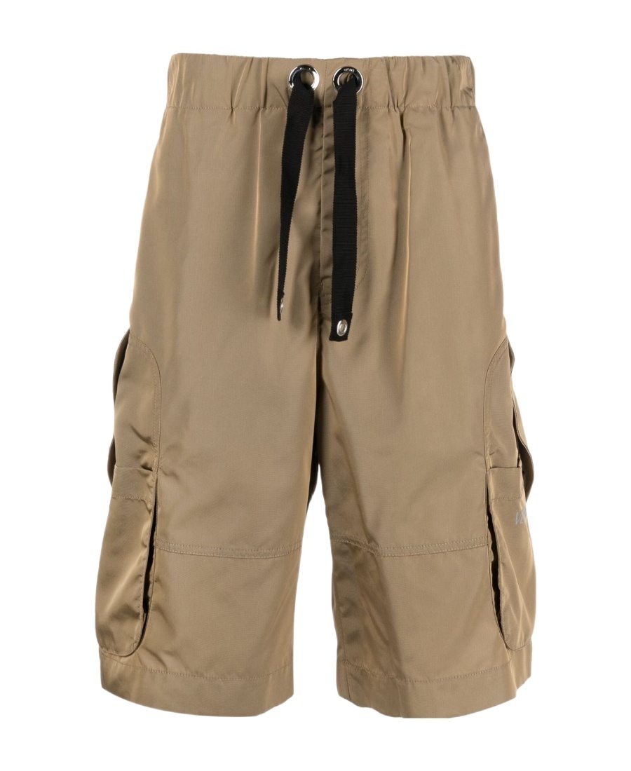 Versace Drawstring-waist Shorts In Brown