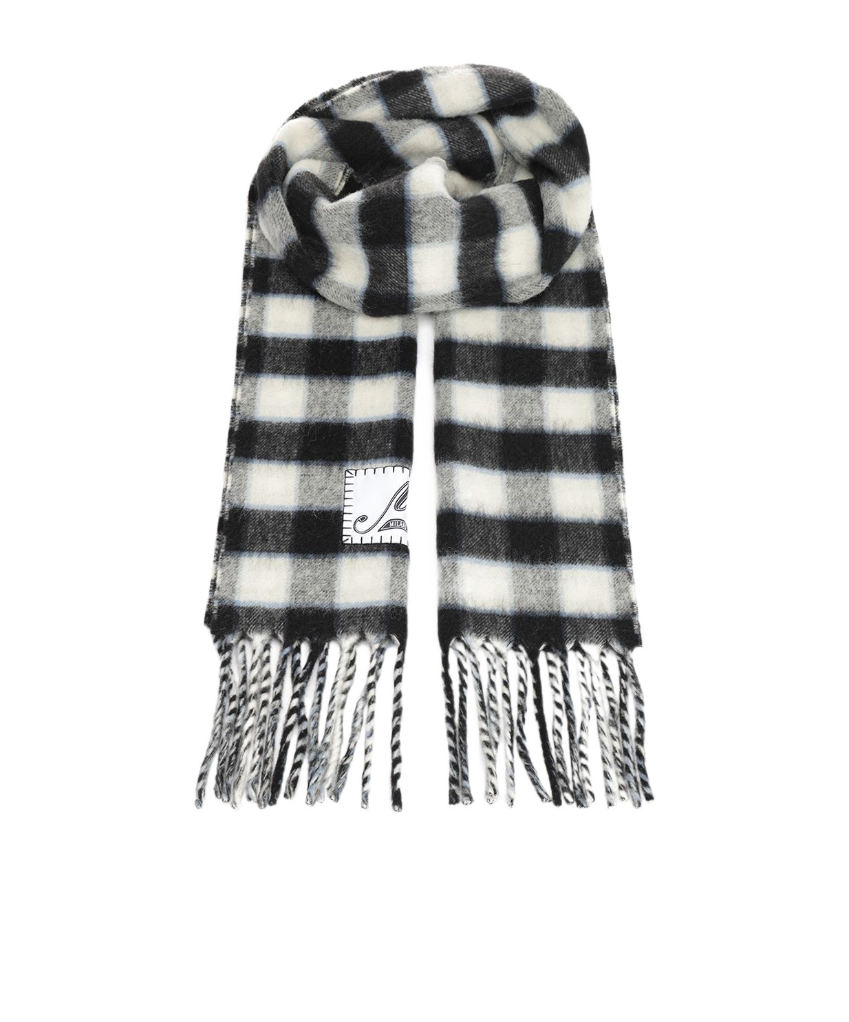 Marni Double-face Wool Scarf Scarves And Foulards Grey In Black