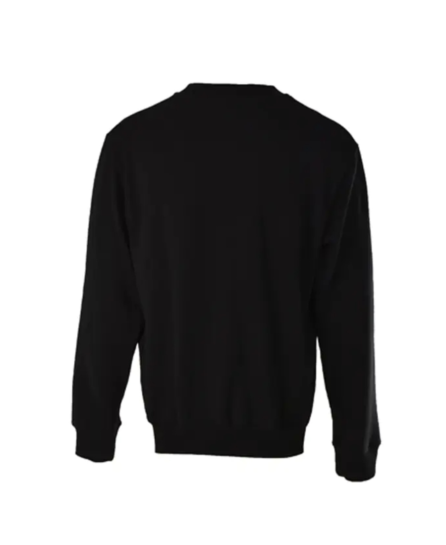 Just Cavalli Round-necked Printed Sweater In Black