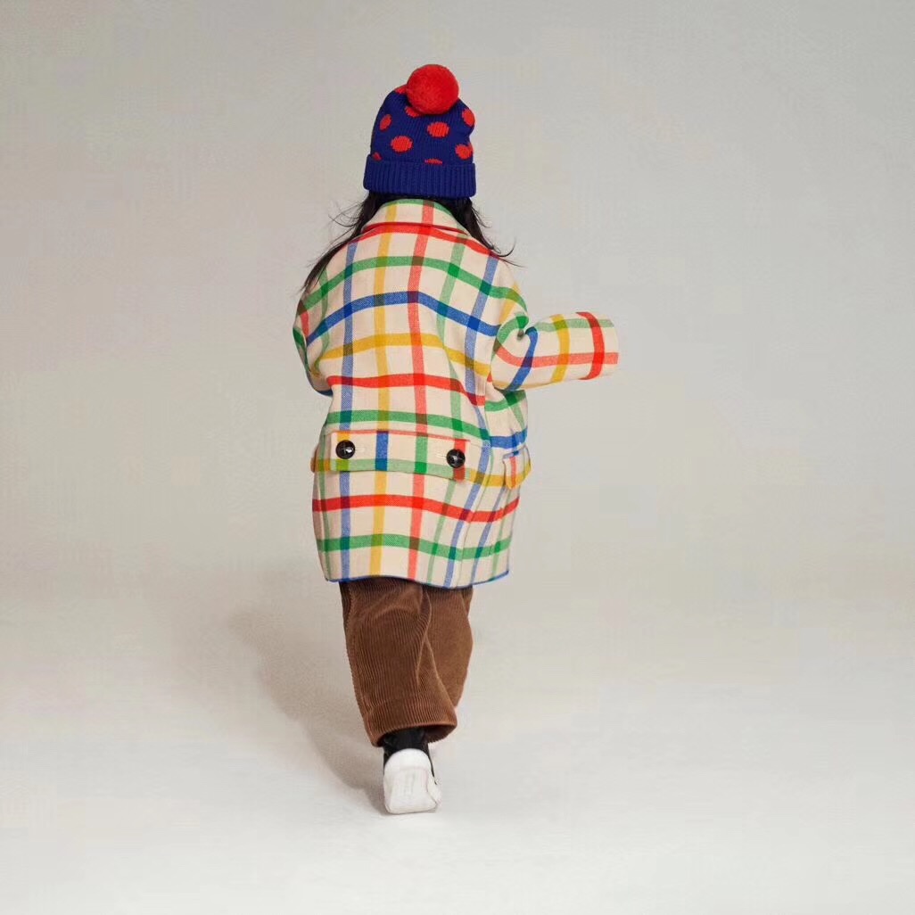 BURBERRY RAINBOW PLAID COAT