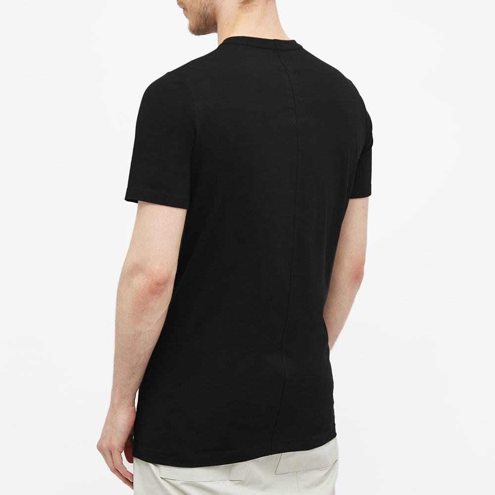 Rick Owens Zipper Patch Bag Spliced Short-sleeved T-shirt In Black
