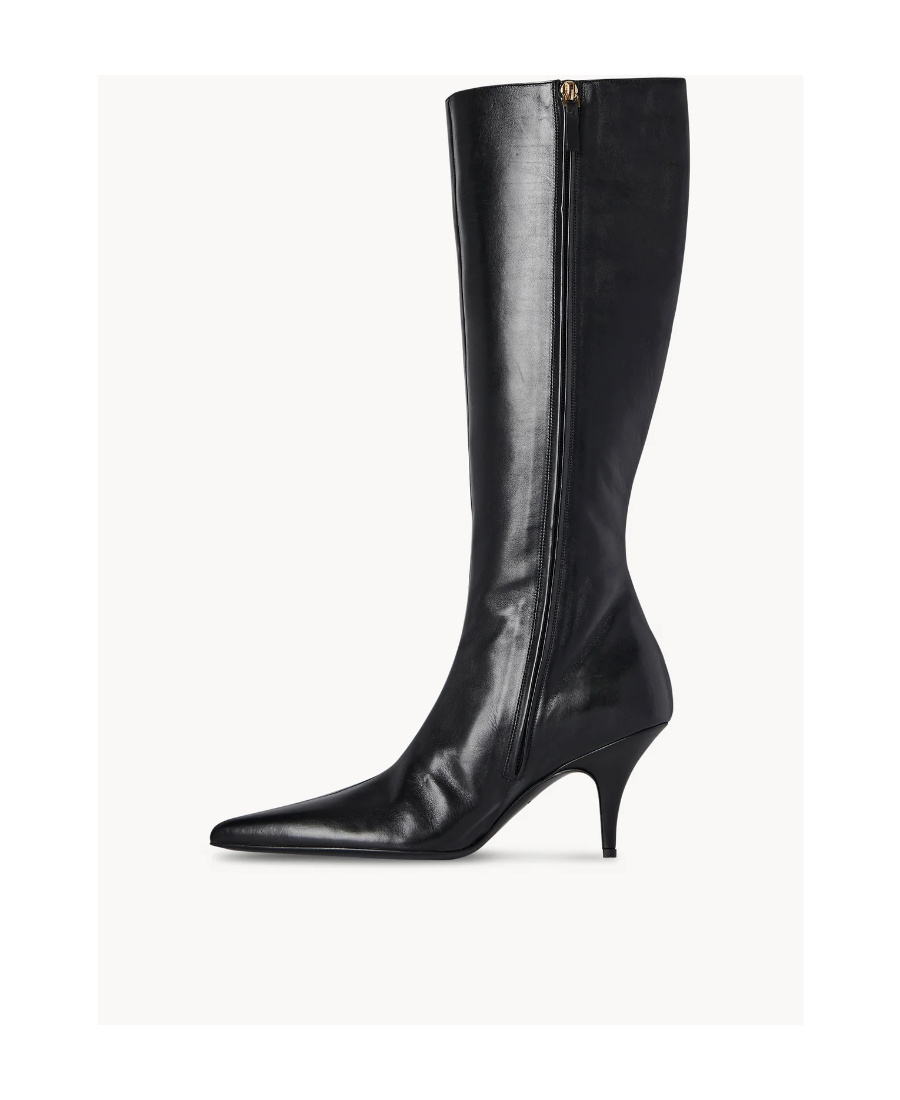 The Row Sling Boot 80mm Leather Boots In Black