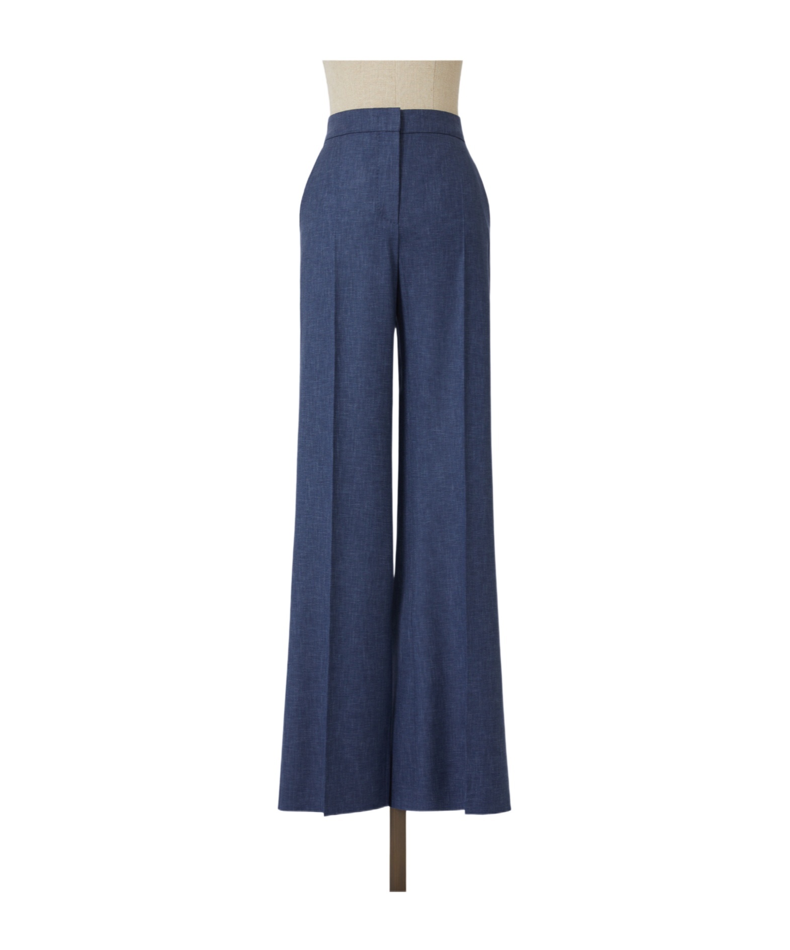 Max Mara Wool Casual Pants In Blue