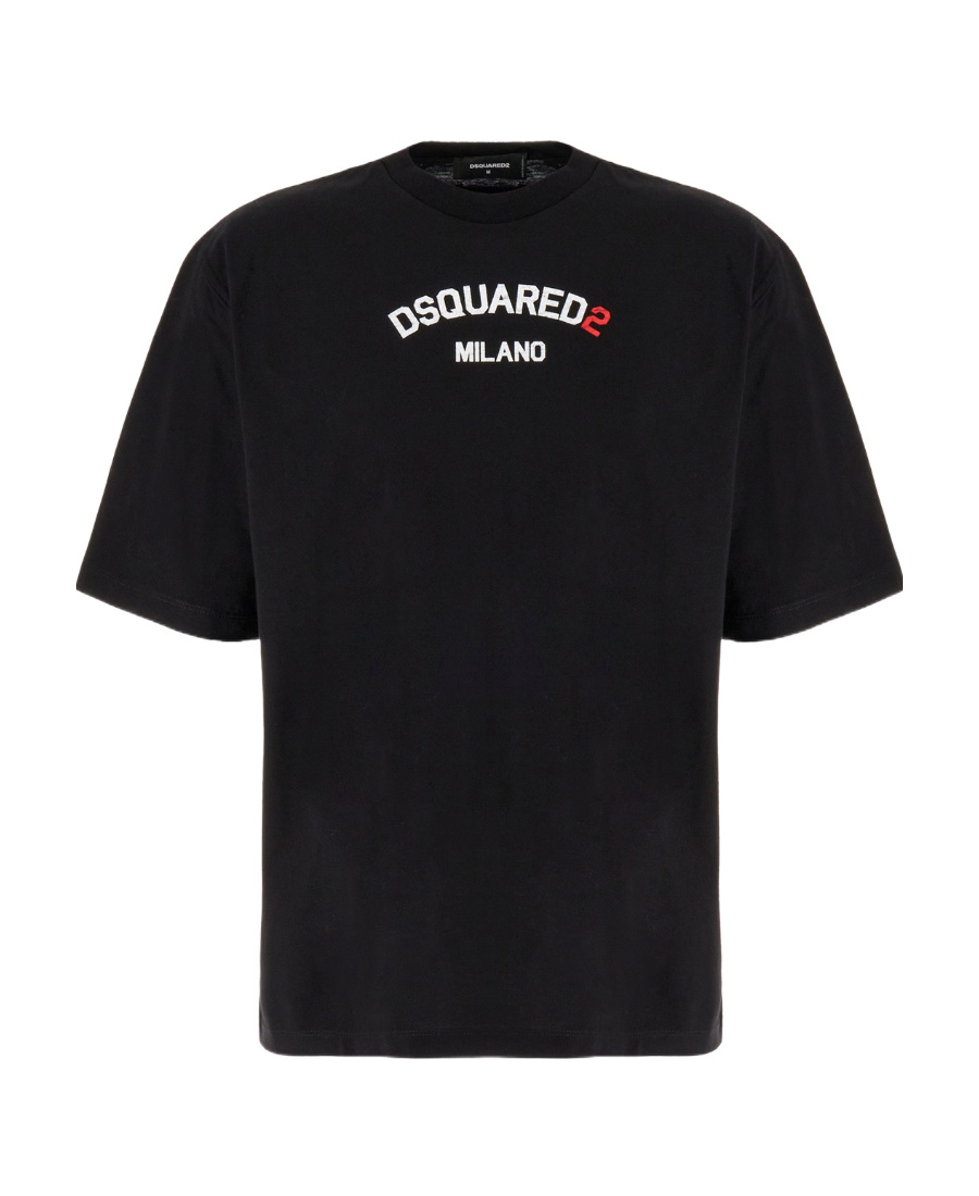Dsquared2 Logo-print Cotton T-shirt In Black