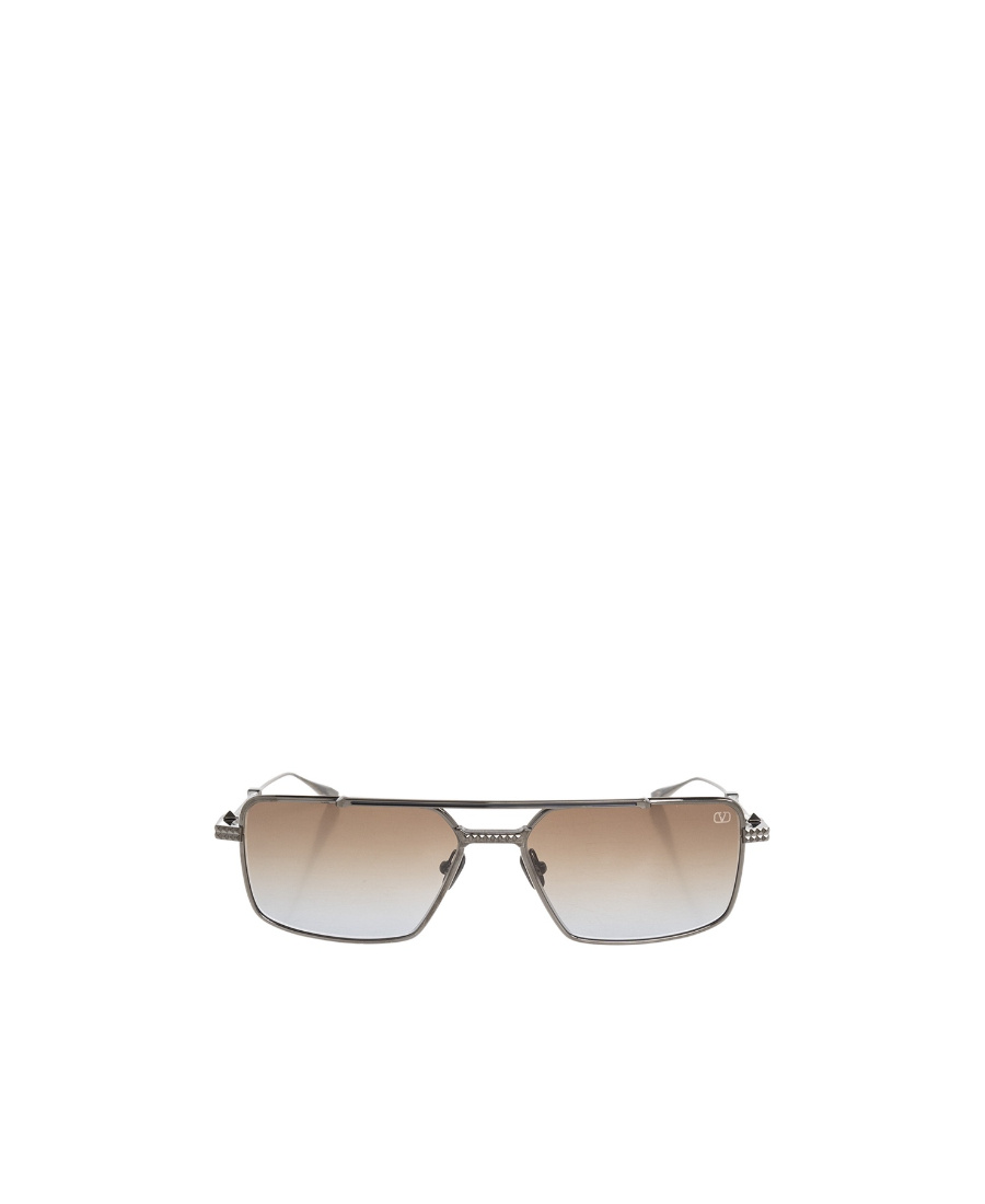 Valentino Eyewear Rectangular Frame Sunglasses In Multicolor