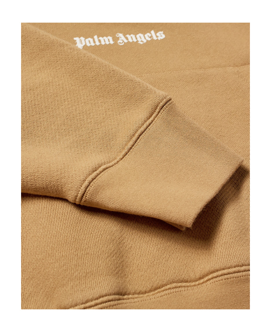 PALM ANGELS LOGO-PRINT DRAWSTRING HOODIE