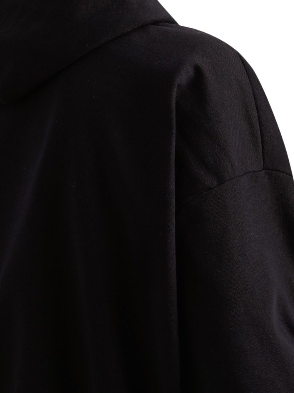 Dolce & Gabbana Long-sleeved Hooded Sweatshirt In Black