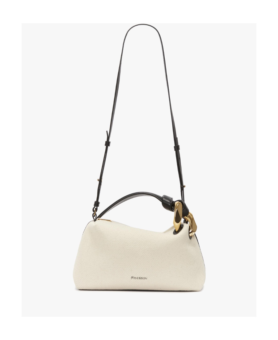 Jw Anderson Corner Leather Bag In Nude