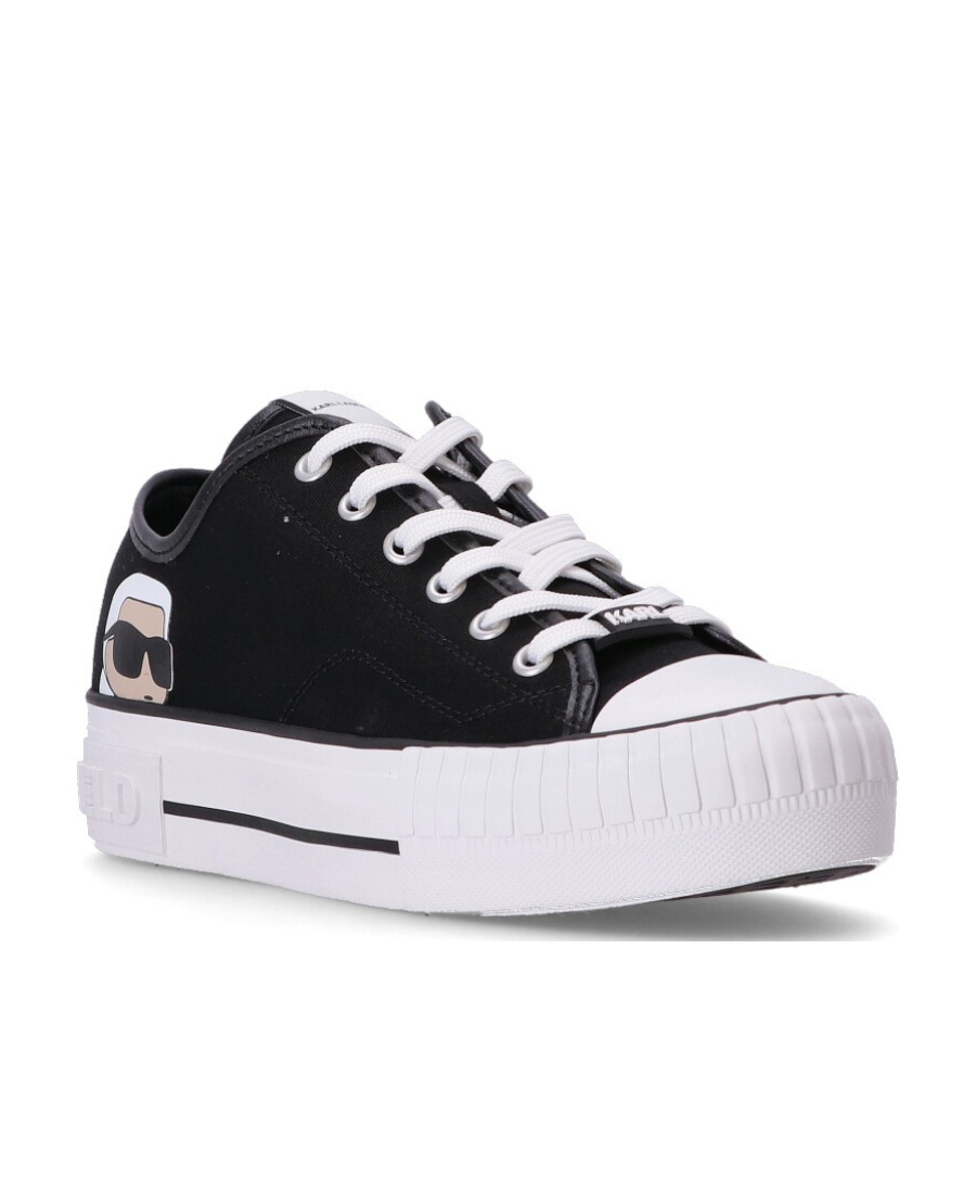Karl Lagerfeld Kampus Max Lace-up Sneakers In Black