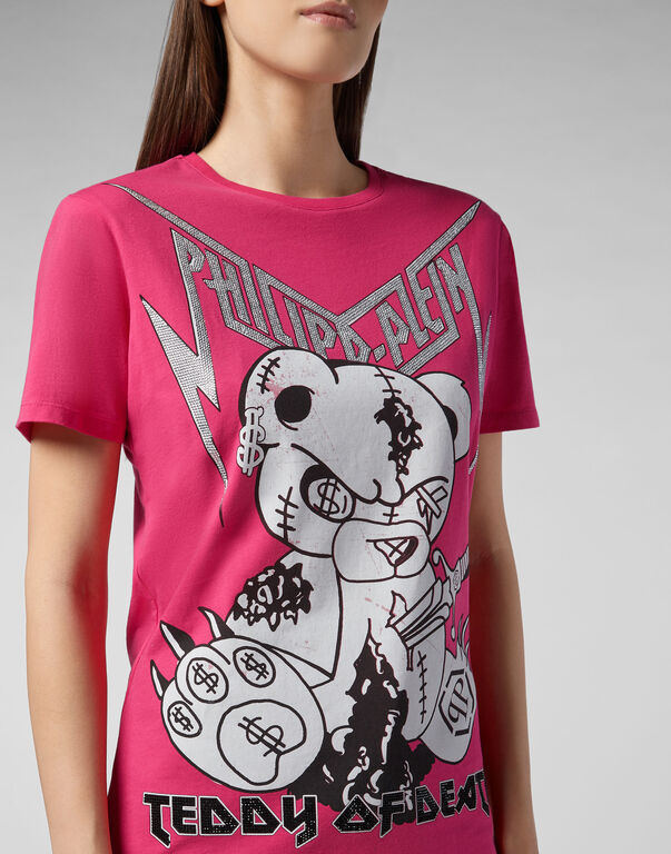 Philipp Plein Logo Details T-shirt In Red