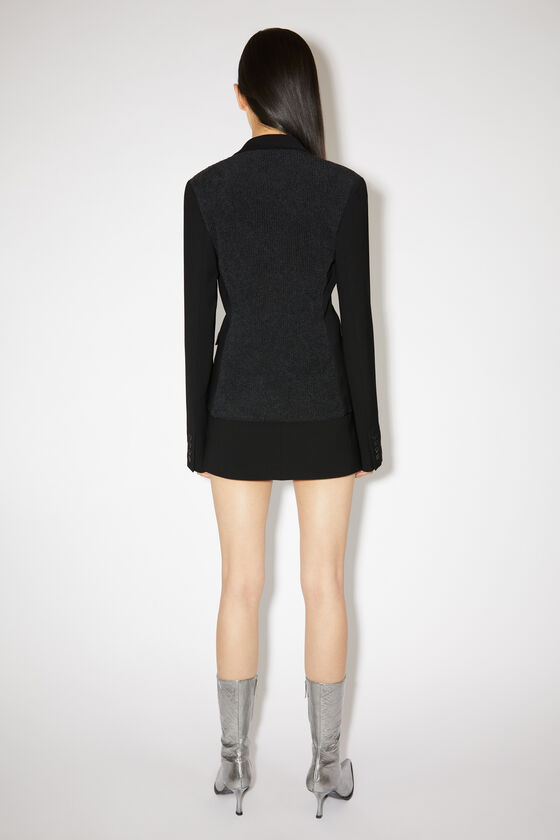 Acne Studios Notched-lapel Single-breasted Blazer In Black