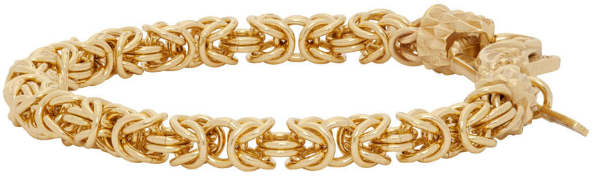 Emanuele Bicocchi Golden Byzantine Bracelet In Yellow