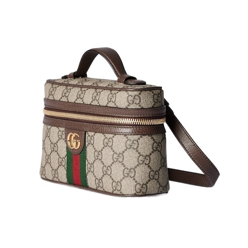 Gucci Ophidia Series Super Mini Shoulder Backpack In Brown