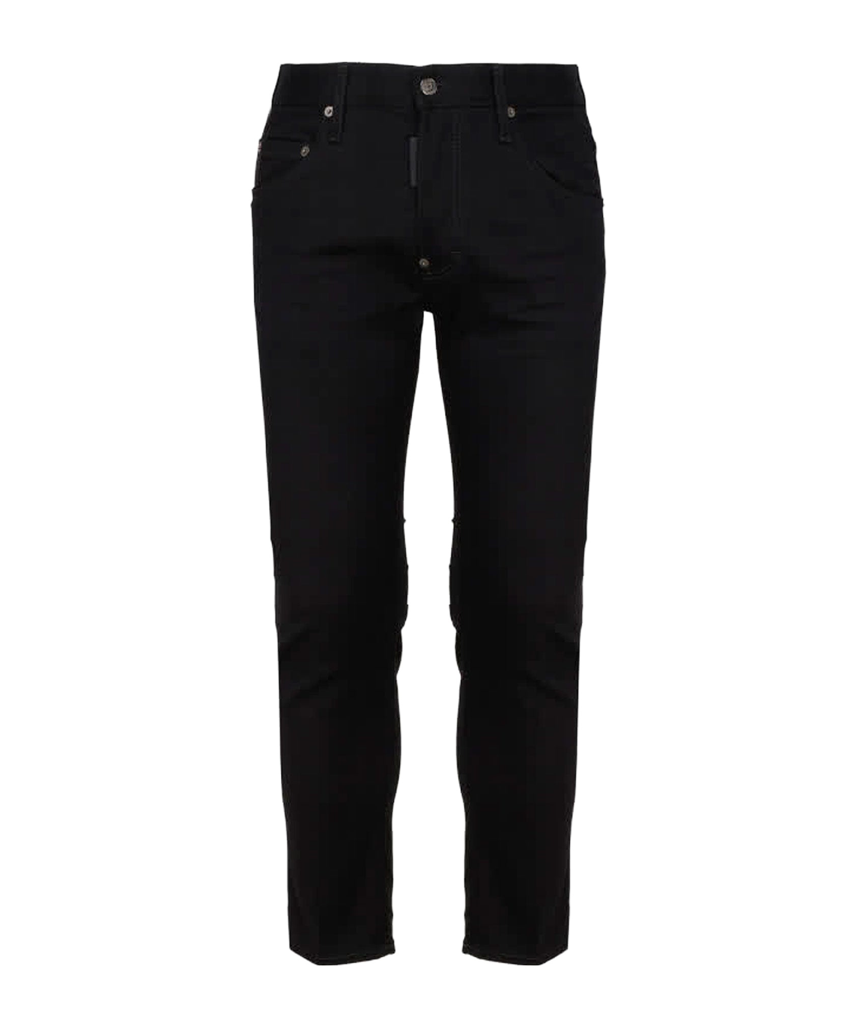 Dsquared2 Cotton Cargo Trouser With Logo Patch In Black